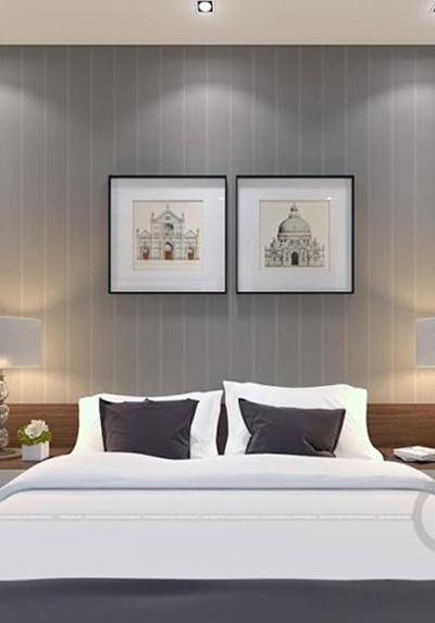  Thi công giấy dán tường vân sọc biệt thự Park City Anh Hải